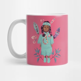 Native American Indian doll Mug